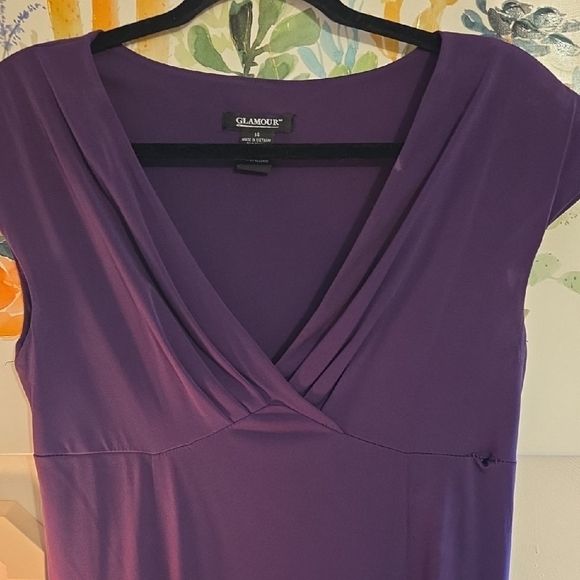 Glamour Deep Purple Maxi Dress - Picture 3 of 5